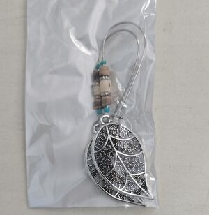 Silver Leaf Dangle Earrings